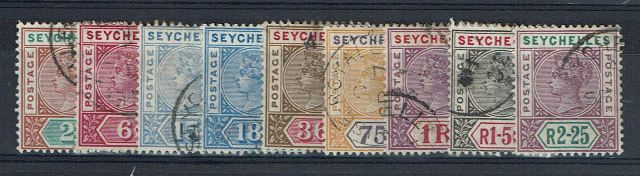 Image of Seychelles SG 28/36 FU British Commonwealth Stamp